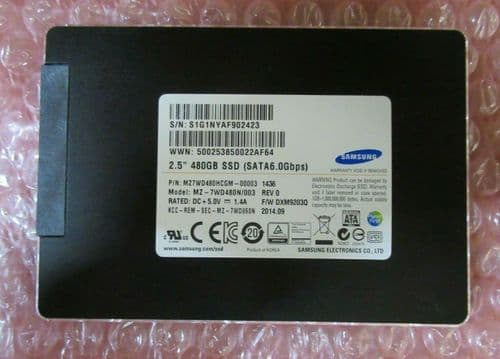 Samsung 480GB SM843Tn 2.5" SATA 6G Enterprise Solid State Drive SSD MZ-7WD480N