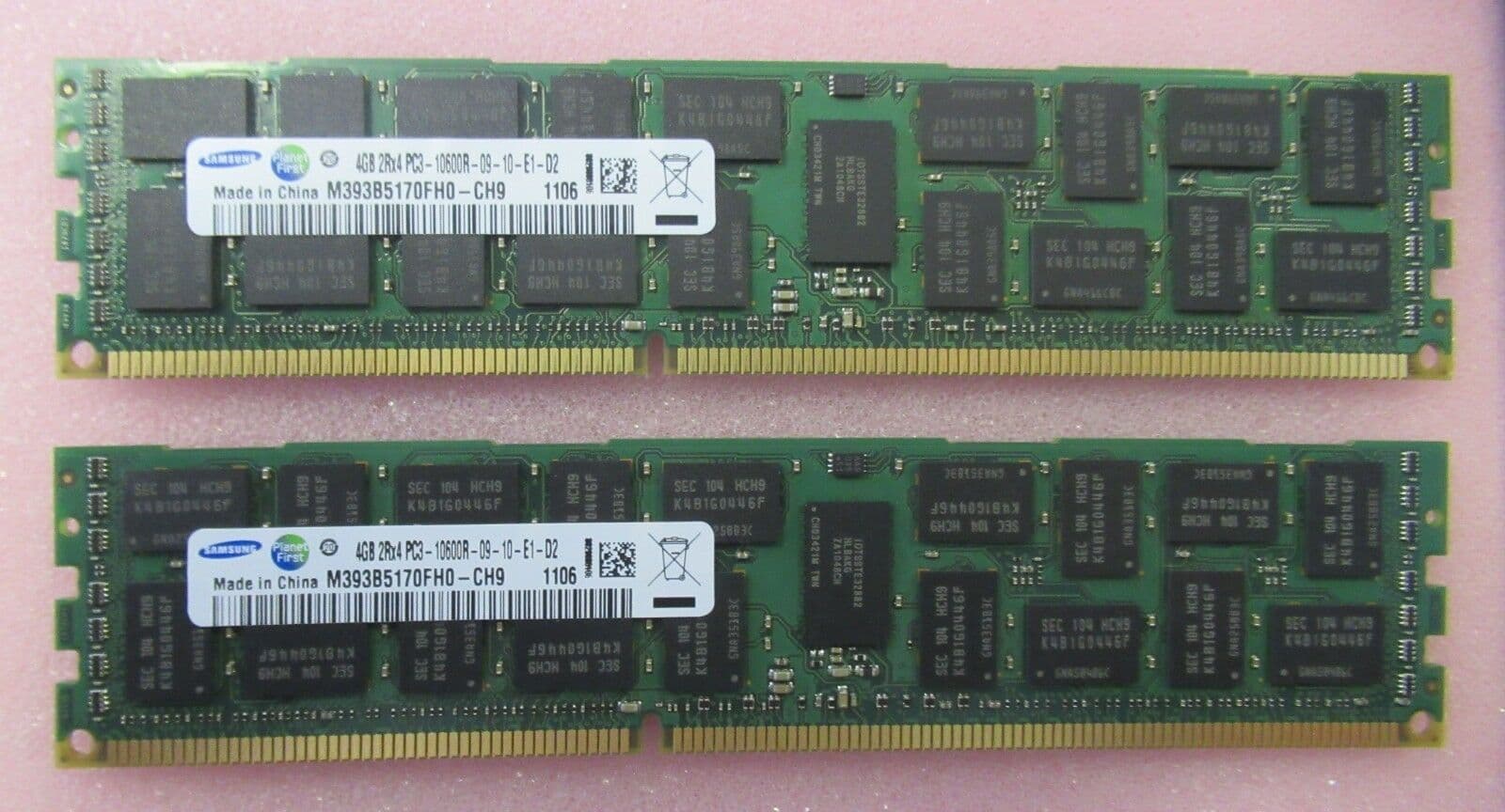 Samsung 8GB 2 x 4GB DDR3-1333 PC3-10600 240-Pin DIMM Ram
