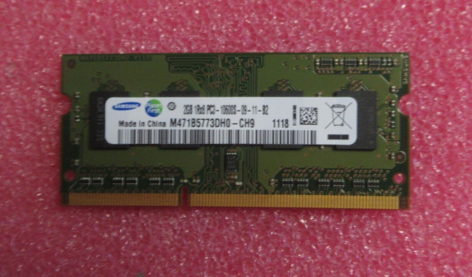 Samsung M471B5773DH0-CH9 2GB PC3-10600 DDR3-1333MHz Non-ECC 204-Pin ...