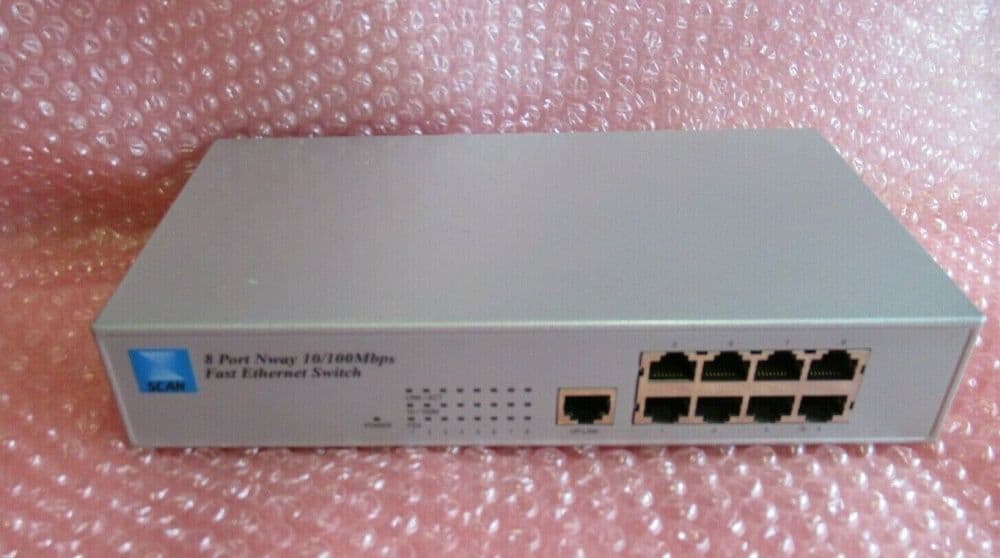Scan XW308R 8 Port Cat5e 10/100Mbps Fast Unmanaged Switch