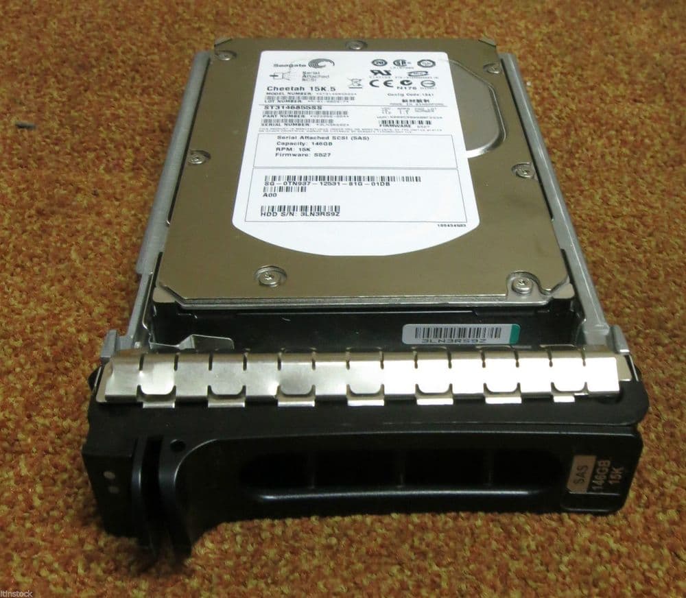 Seagate 146GB 15K SAS 3G 3 5" Server Hard Drive ST3146855SS 0TN937 ...