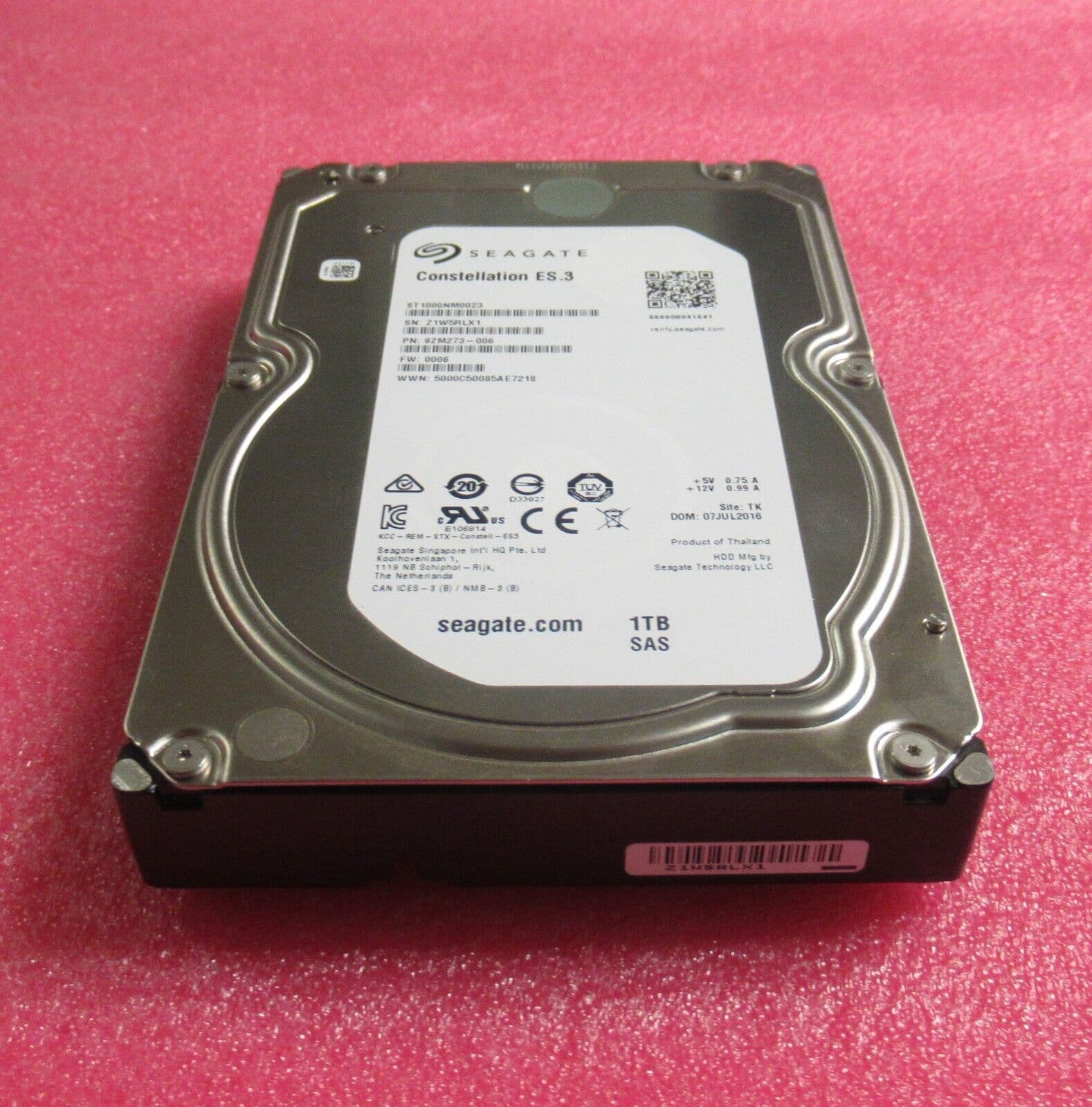 Seagate ST1000NM0023 1TB SAS (Serial Attached SCSI