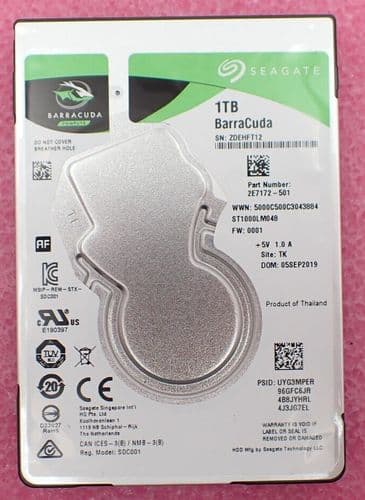 Seagate Barracuda 1TB 5.4k SATA 6G 128MB Cache 2.5" Hard Drive HDD - ST1000LM048