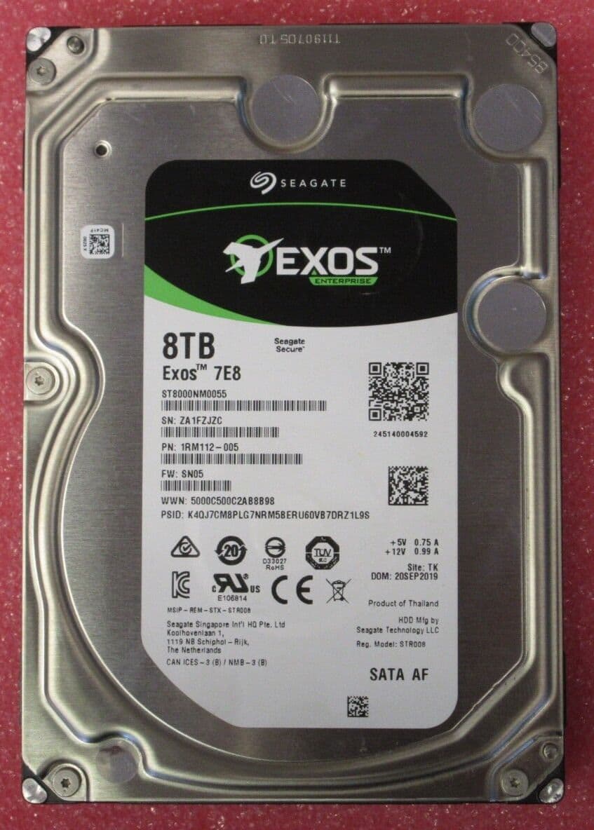 SEAGATE EXOS  8TB 3.5インチ SATA 内蔵型HDD Amazon | Seagate (シーゲイト) Exos 7E8 8TB エンタープライズ