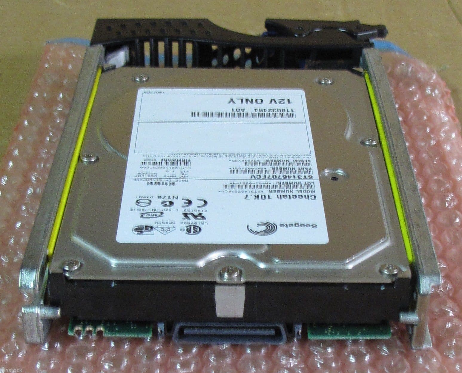 Disque Dur Seagate 146Go FC 10000 RPM - ST3146707FCV - Occasion Fonctionnel, Pour Serveur Ou Stockage