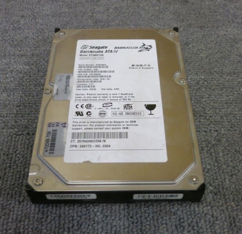 Seagate ST340016A 9T6002-030 Barracuda ATA IV 40GB 7200RPM 2MB 3 5 ...