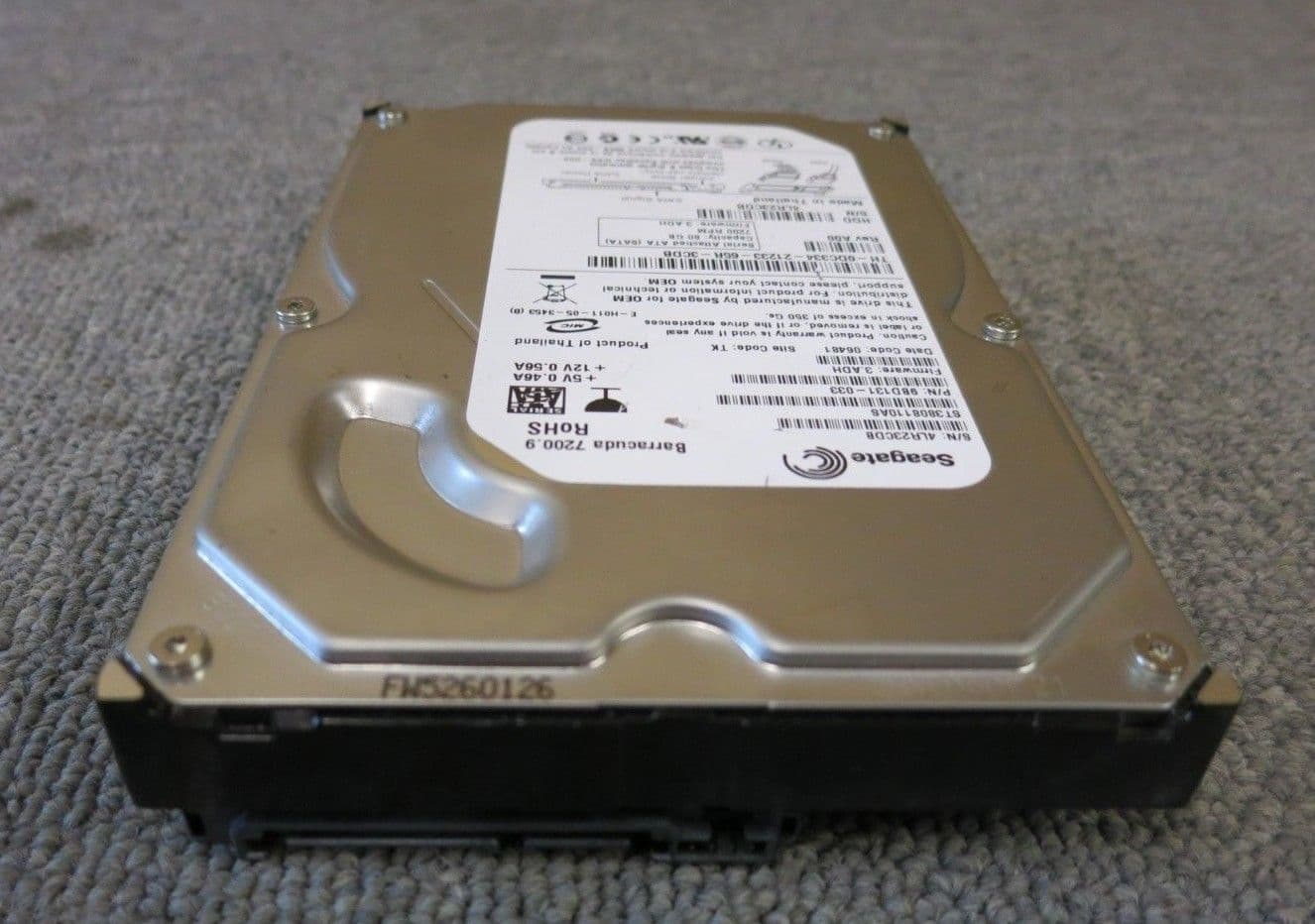 Seagate ST3808110AS 9BD131-033 Barracuda 7200 9 80GB 7200RPM 8MB 3 5 ...