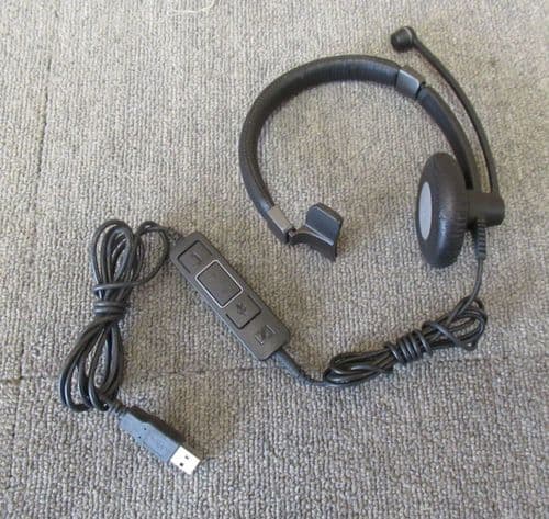 Sennheiser SC45 USB Wired Monaural Over-The-Head Headset With Microphone