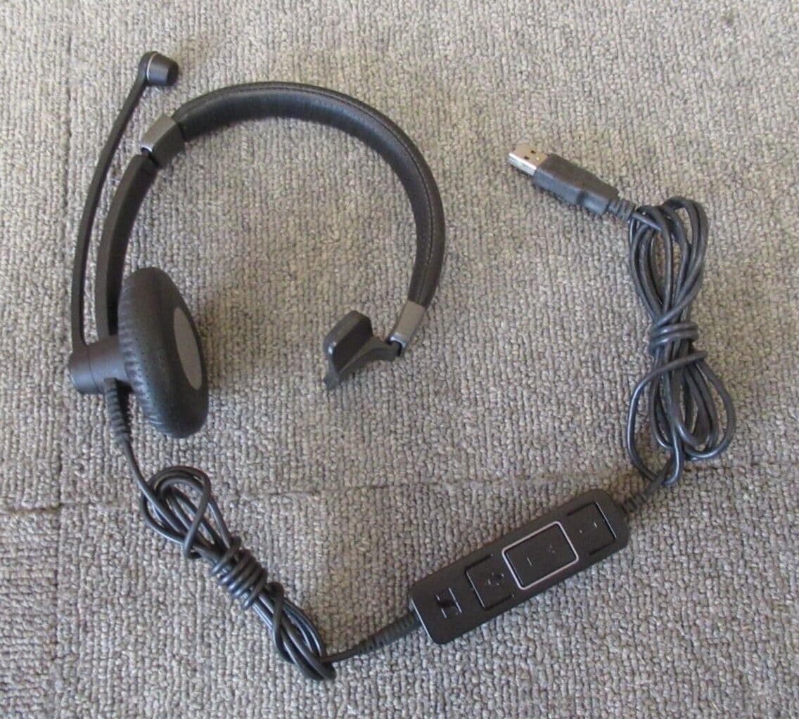 Sennheiser SC45 USB Wired Monaural OverTheHead Headset With Microphone