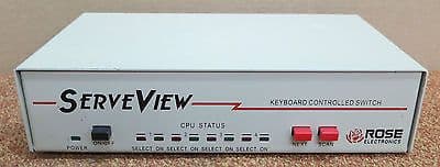 Serveview Rose Electronics Keyboard Controlled Switch 4-Port KVM SV-4U