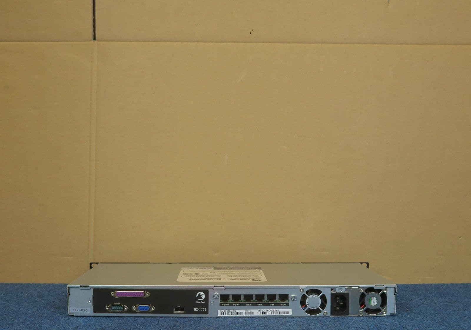 Silverpeak NX-1700 WAN Optimization Network Appliance 1U Rackmount ...