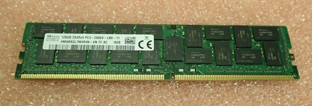 Barrette RAM Hynix 128 Go DDR4-2666 LRDIMM ECC - Pour Serveurs Dell, HP, Lenovo, Garantie à Vie