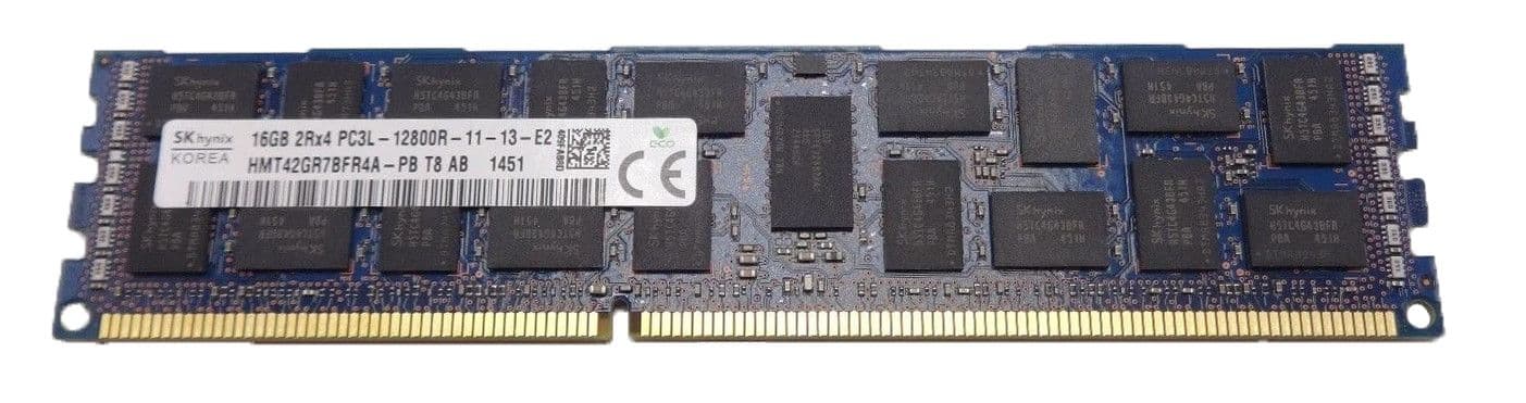 SK Hynix 16GB 2Rx4 PC3L-12800R DDR3 ECC REG 240Pin RDIMM Memory