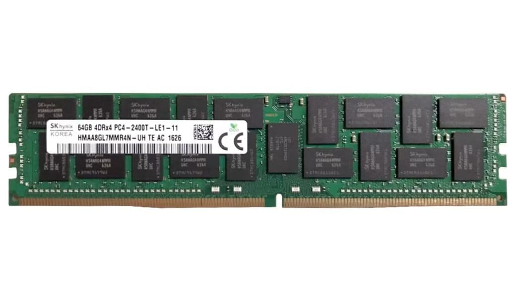 SK Hynix 64GB PC4-2400T-L 4DRx4 DDR4-2400 ECC Server Memory HMAA8GL7MMR4N-UH