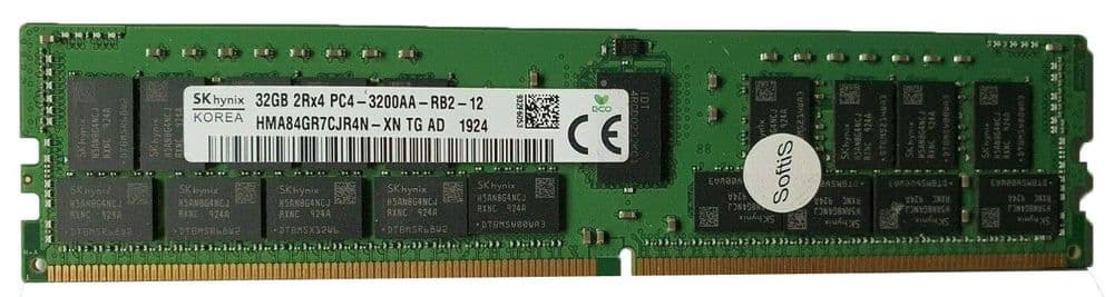 SK Hynix HMA84GR7CJR4N-XN 32GB DDR4-3200 RDIMM PC4-25600R ECC REG ...