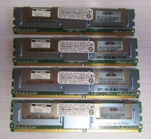 Smart SG5SC82N2G1BDNDHCH 4GB (4x1GB) PC2-5300 DDR2-667MHz ECC CL5 240P Memory