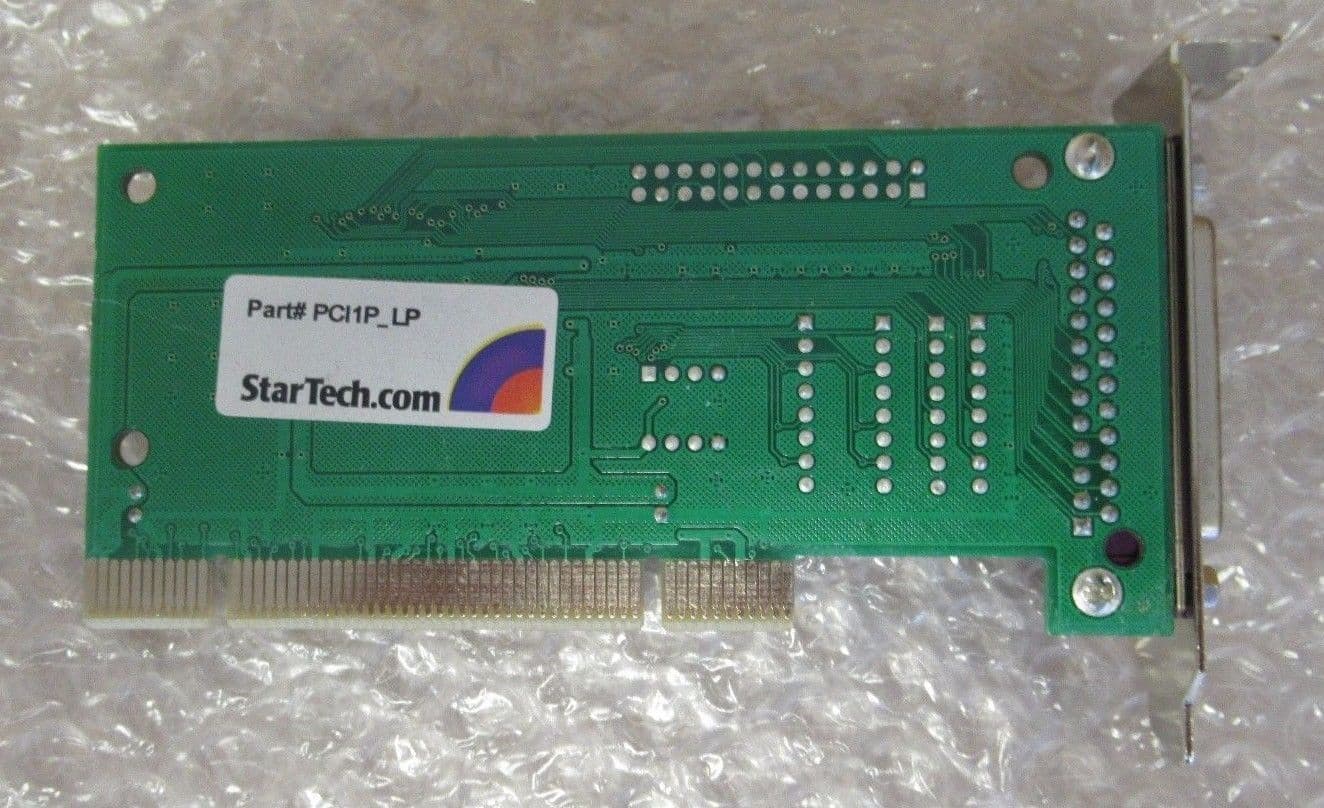 Startech 1 Single Port Low Profile PCI Parallel Adapter Card PCI1P LP 1