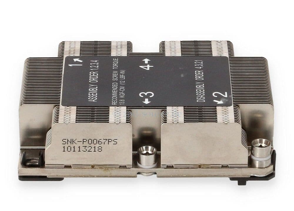 Supermicro 1U Passive Scalable CPU Heat Sink Socket LGA3647-0 SNK-P0067PS