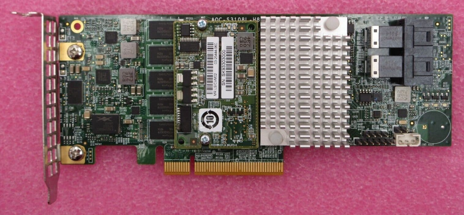 1PC Supermicro AOC-S3908L-H8IR PCI-E 4.0 Slim SAS Array Card 1PC Supermicro AOC-S3908L-H8IR PCI-E 4.0 Slim SAS Array Card