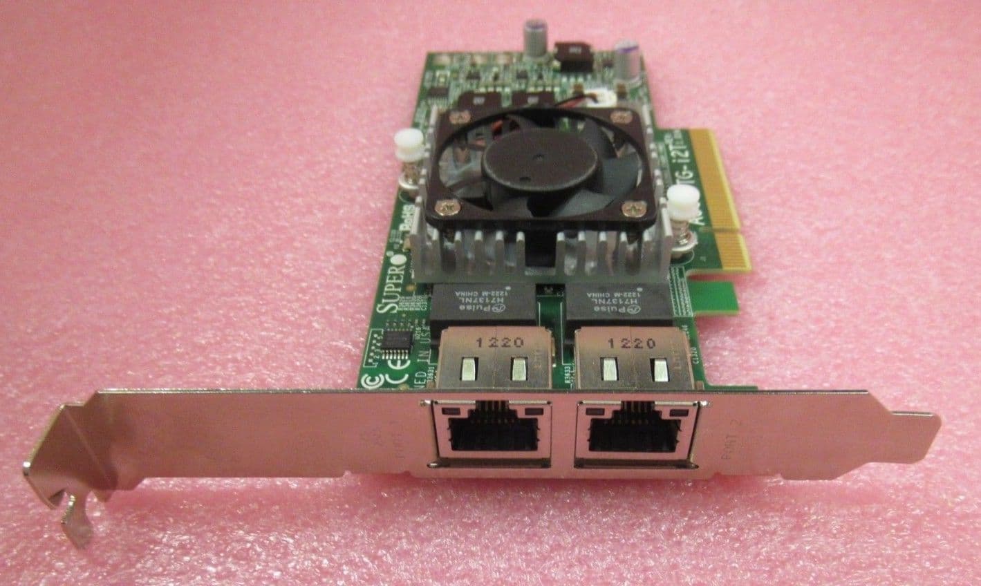 Supermicro AOC-STG-I2T Dual Port 10Gbps Ethernet Network Adapter Add-on ...