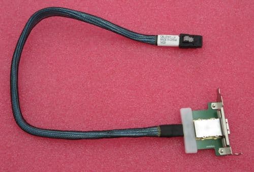SuperMicro Internal to External MiniSAS SFF-8087 24" 60cm Cable CBL-0167L-LP