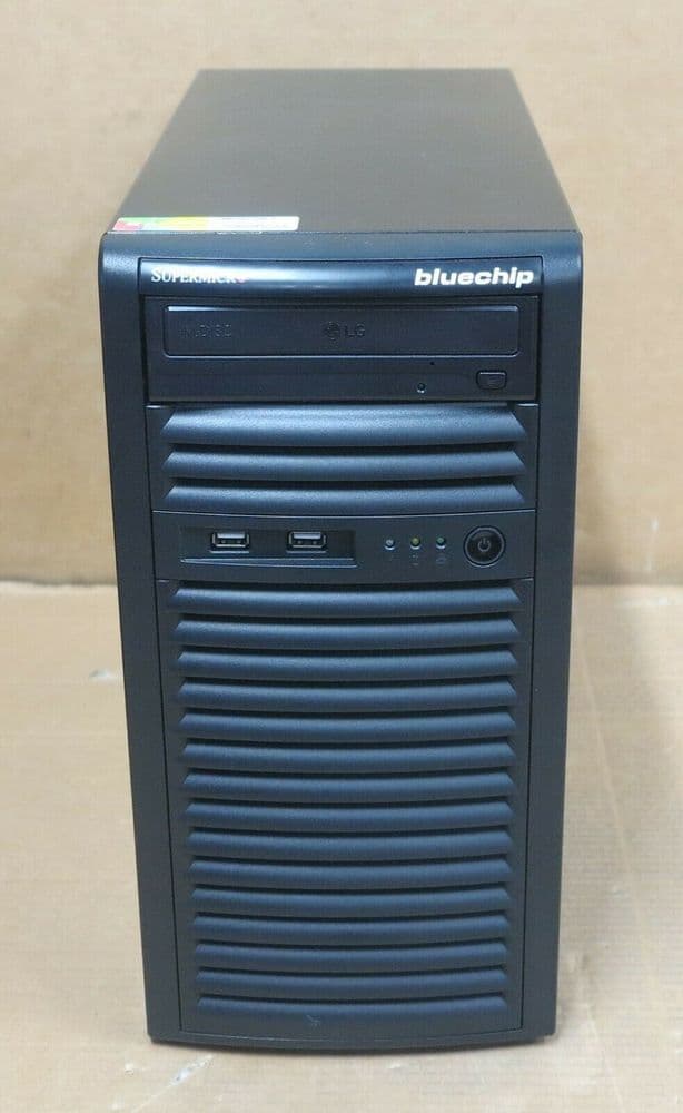 Supermicro SuperChassis CSE-731 2C i3-4170 3.7GHz 8GB Ram DVD ROM Tower Server