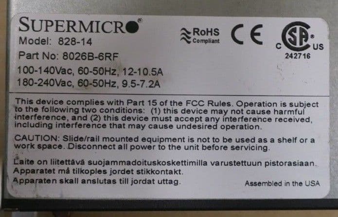 Supermicro SuperServer CSE 828 828 14 X8QB6 F 6x 3 5 HDD Bay 2U CTO 
