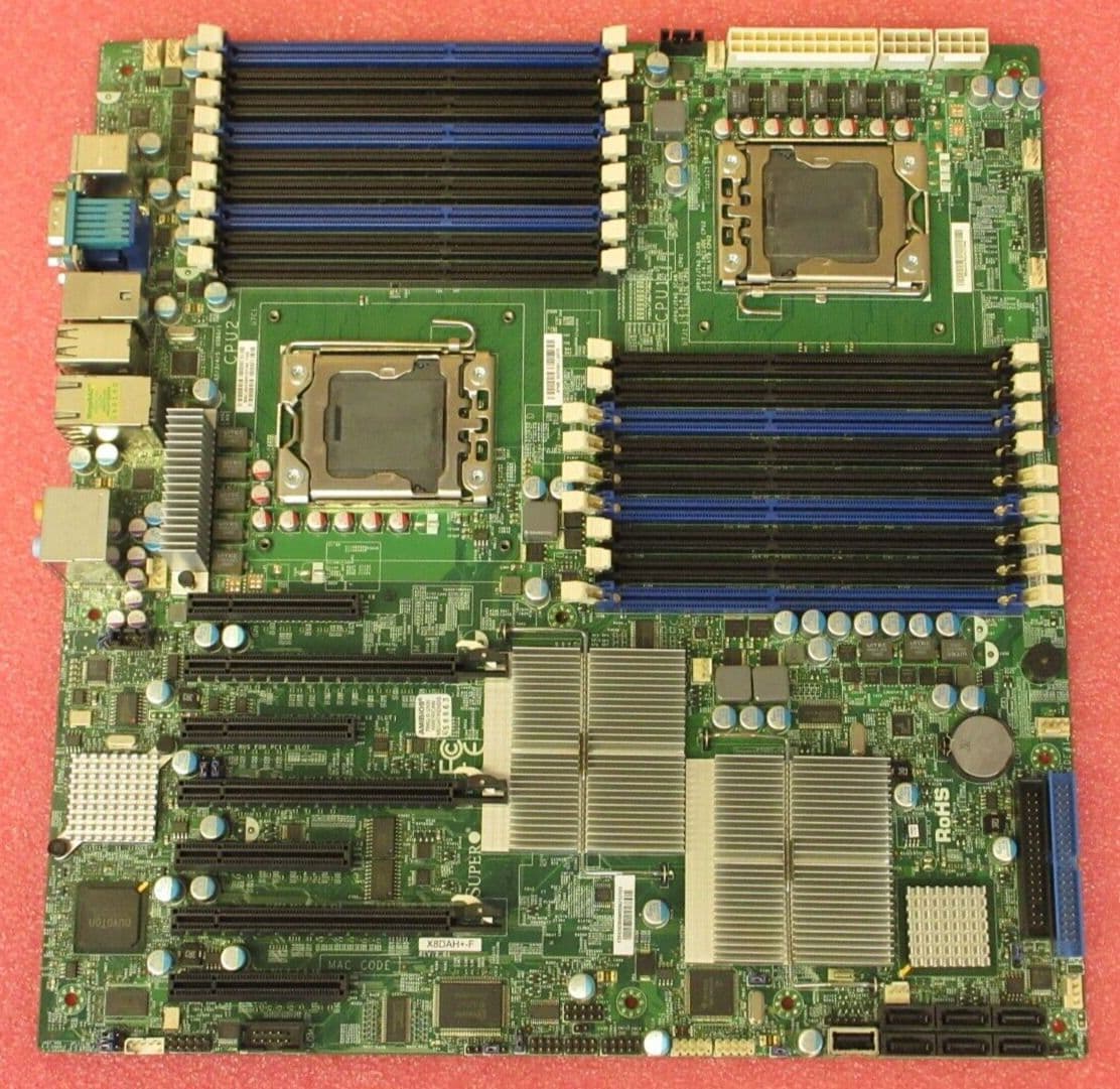 Supermicro X8DAH+-F-BデュアルLGA1366 Xeon/ Intel 5520/ A＆V＆2GbE/ 強化EATXサーバーマザーボード バルク Supermicro - LGA1366 X8DTT-F Motherboard - LGA 1366 -