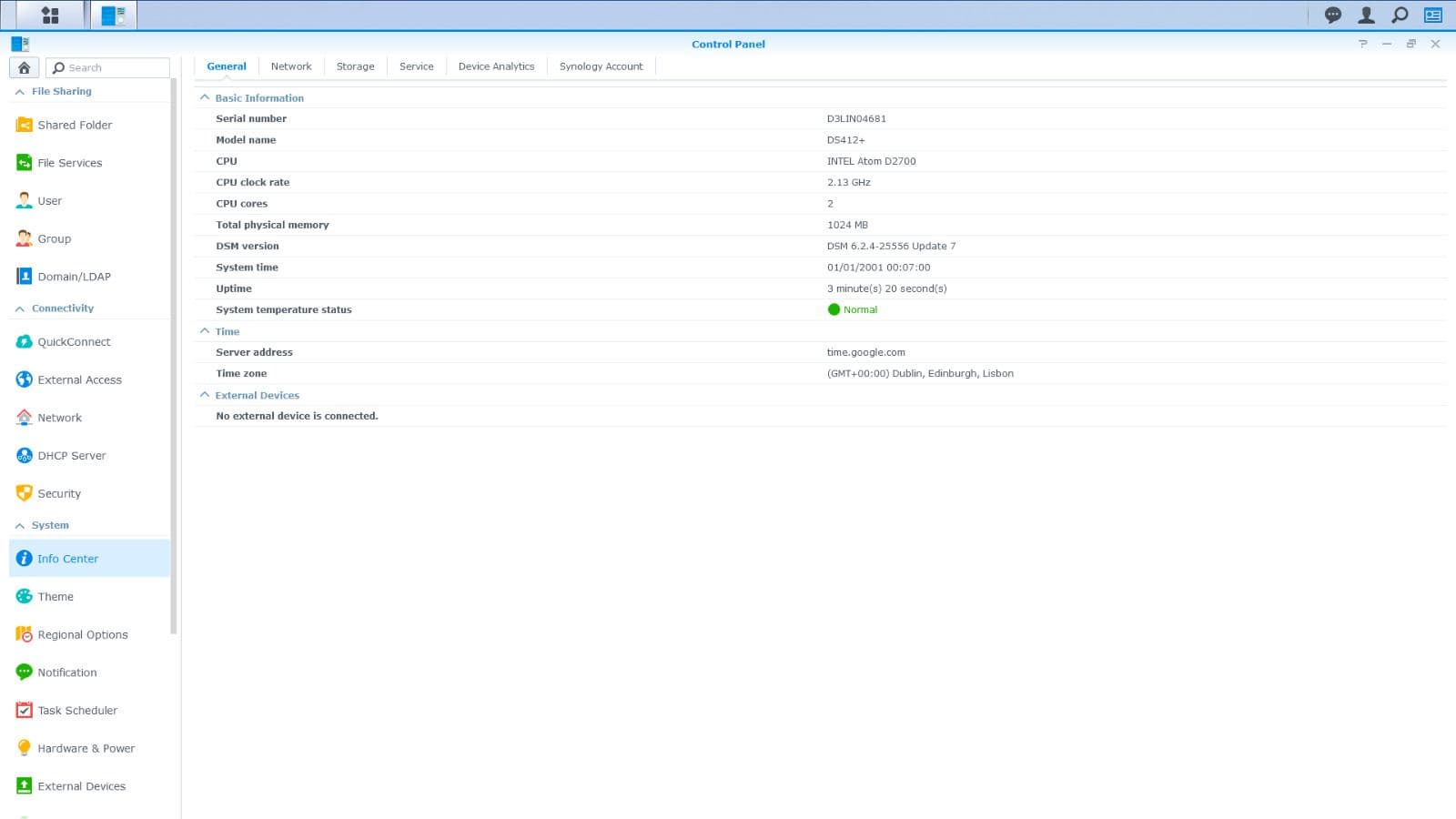 Synology DiskStation DS412 4x 3 5