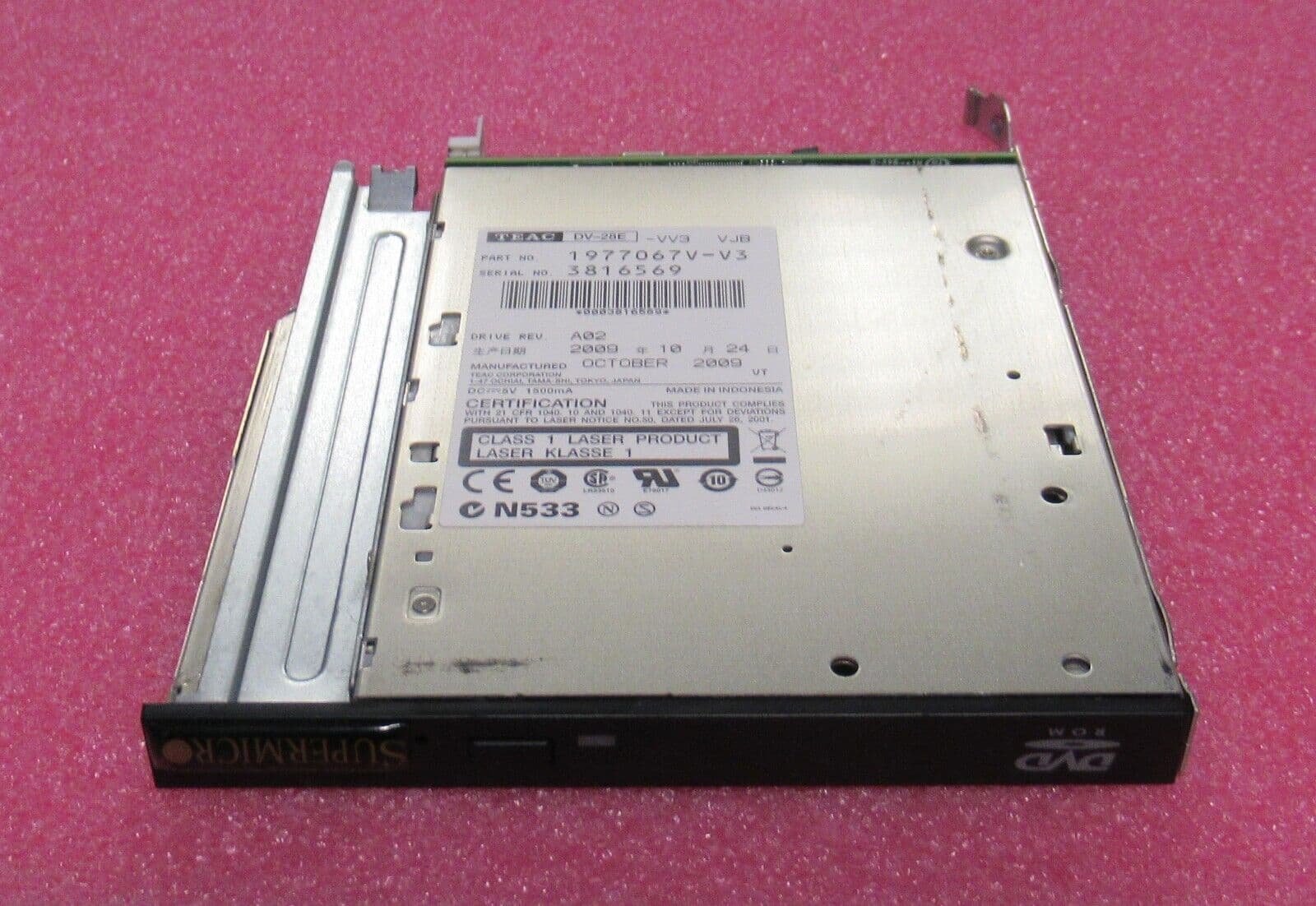 Teac DV28E 1977067vv3 Internal Slimline 8X DVDROM Optical Drive