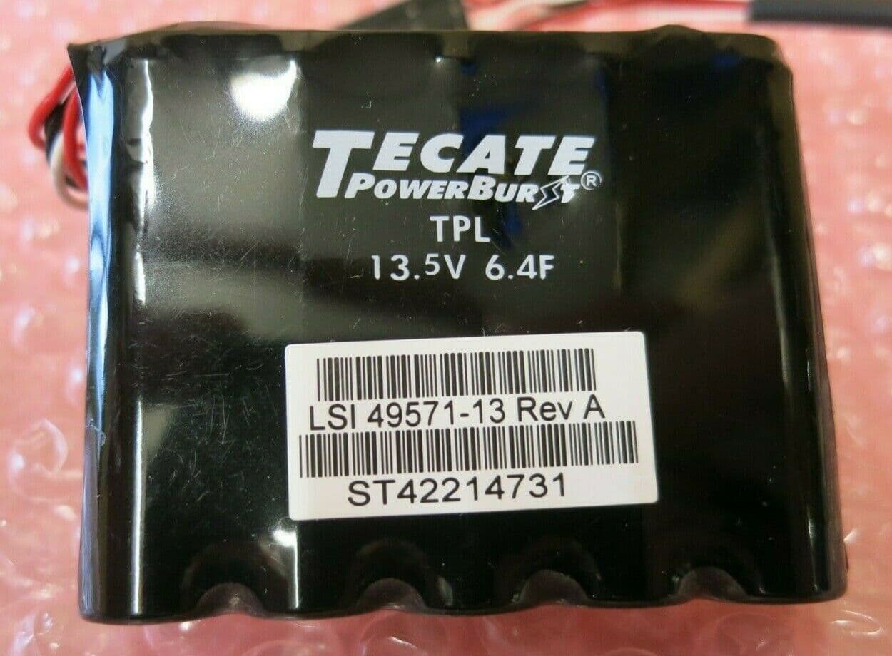 Tecate Powerburst LSI 4957113 13 5V 6 4F Raid Cache Battery Backup And