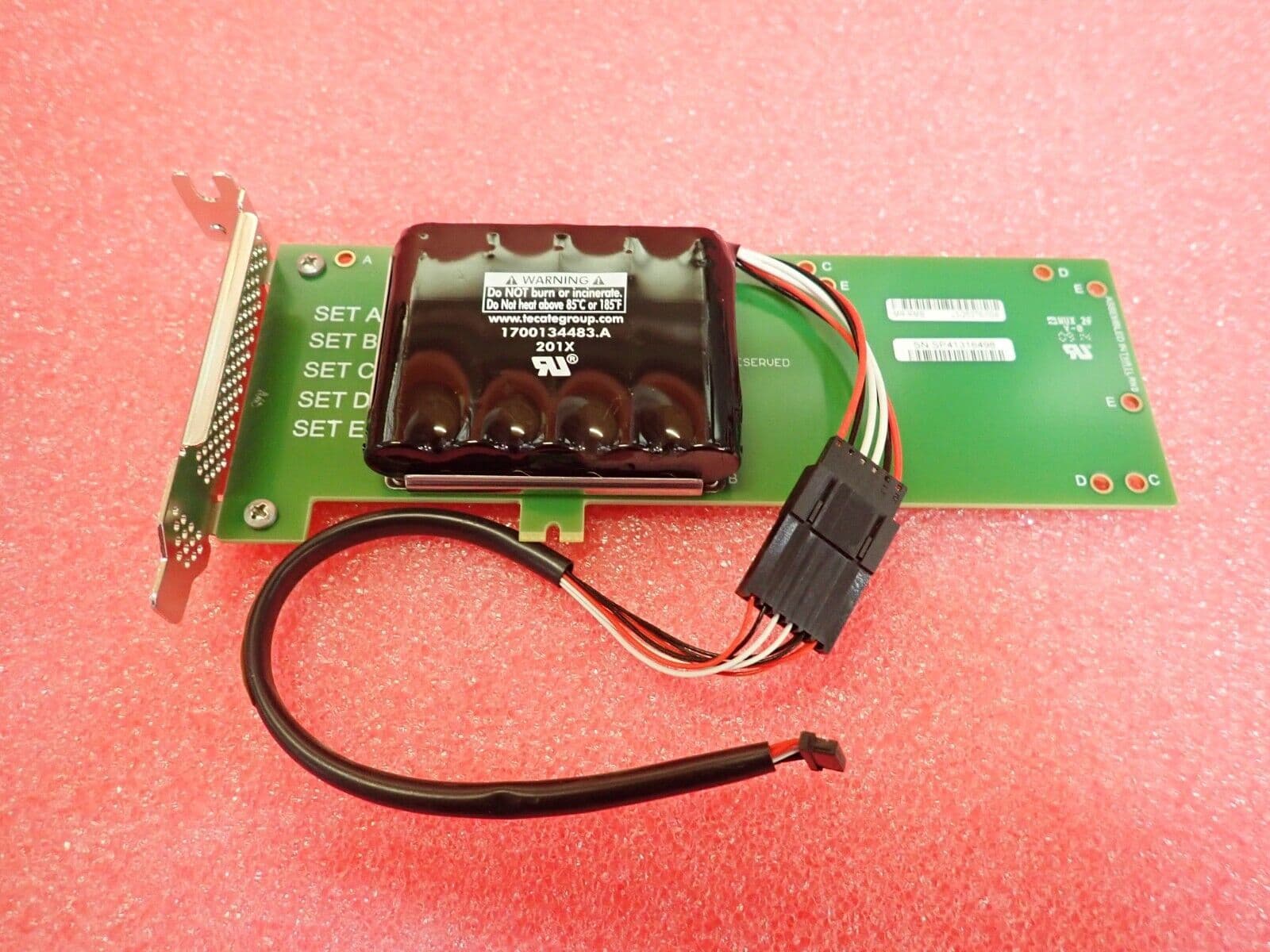 Tecate Powerburst LSI 49571-13 13 5V 6 4F RAID Cache Battery PCI