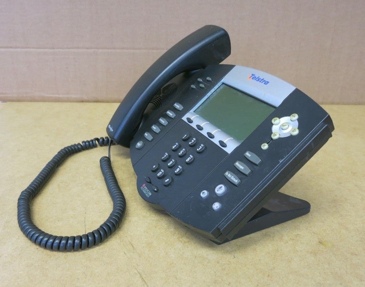 Telstra Polycom IP 550 SIP Desktop Business Phone 610807533511 2201 ...