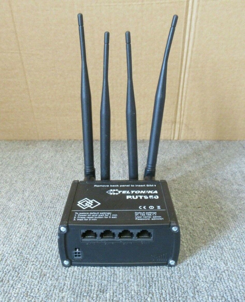Teltonika RUT950 WiFi 3G/4G LTE Router Embedded SIM Slots & External ...