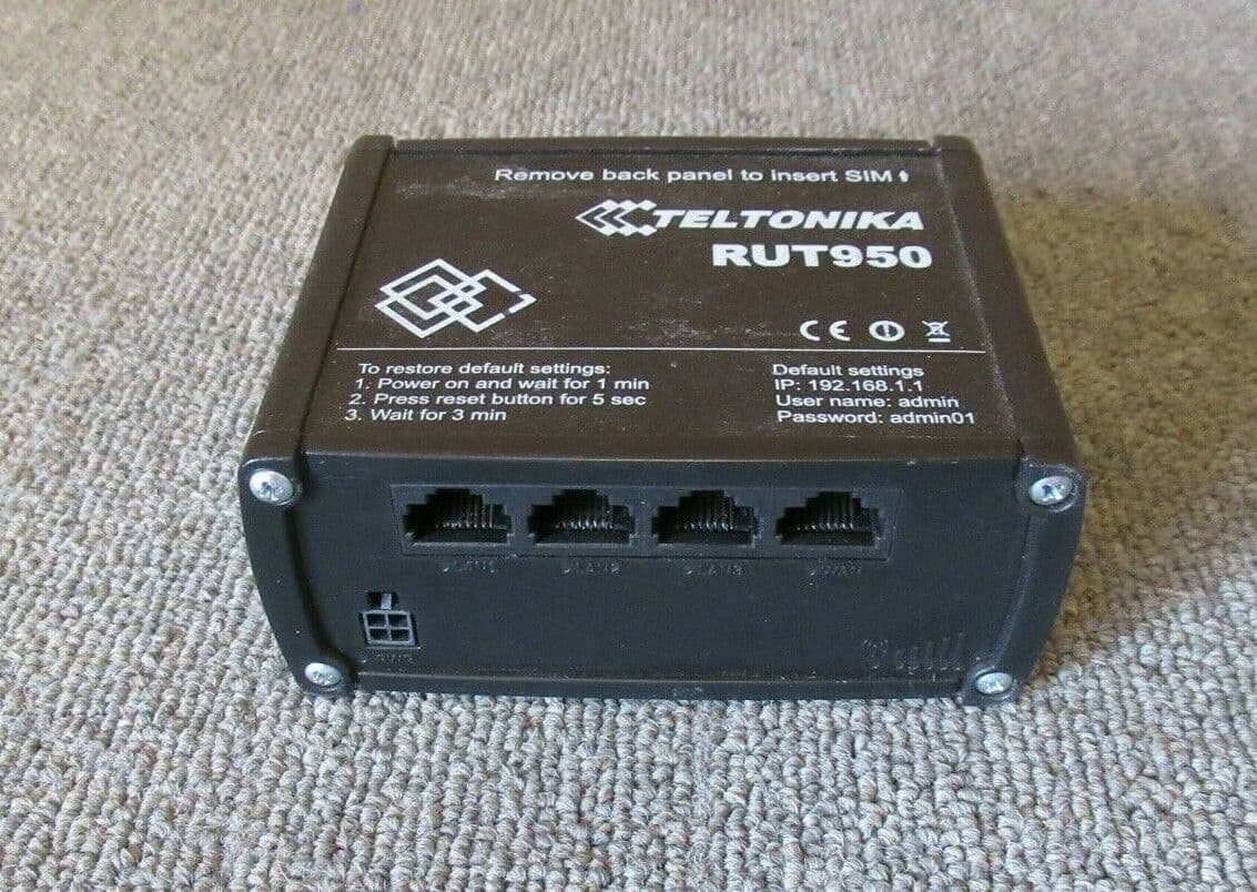 Teltonika RUT950 WiFi 3G/4G LTE Router Embedded SIM Slots - No External ...