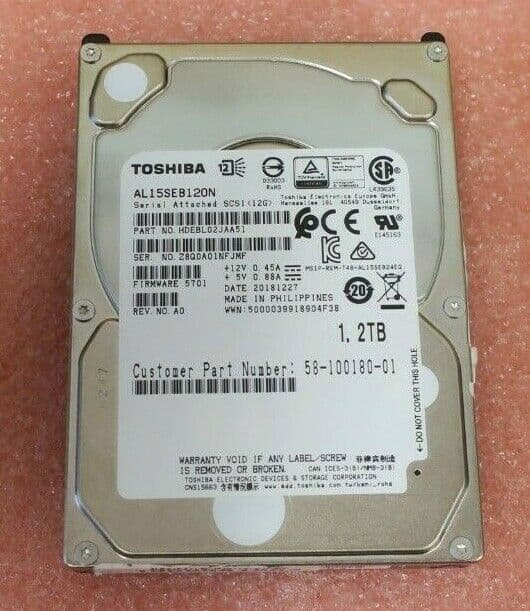Toshiba 1 2TB 10K 2 5" SAS 12G 128MB Cache Enterprise Hard Drive HDD ...