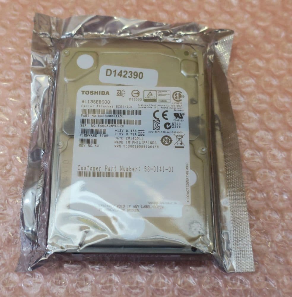 TOSHIBA 900GB 10K SAS 2 5" 6Gb/s ENTERPRISE GRADE HARD DRIVE AL13SEB900