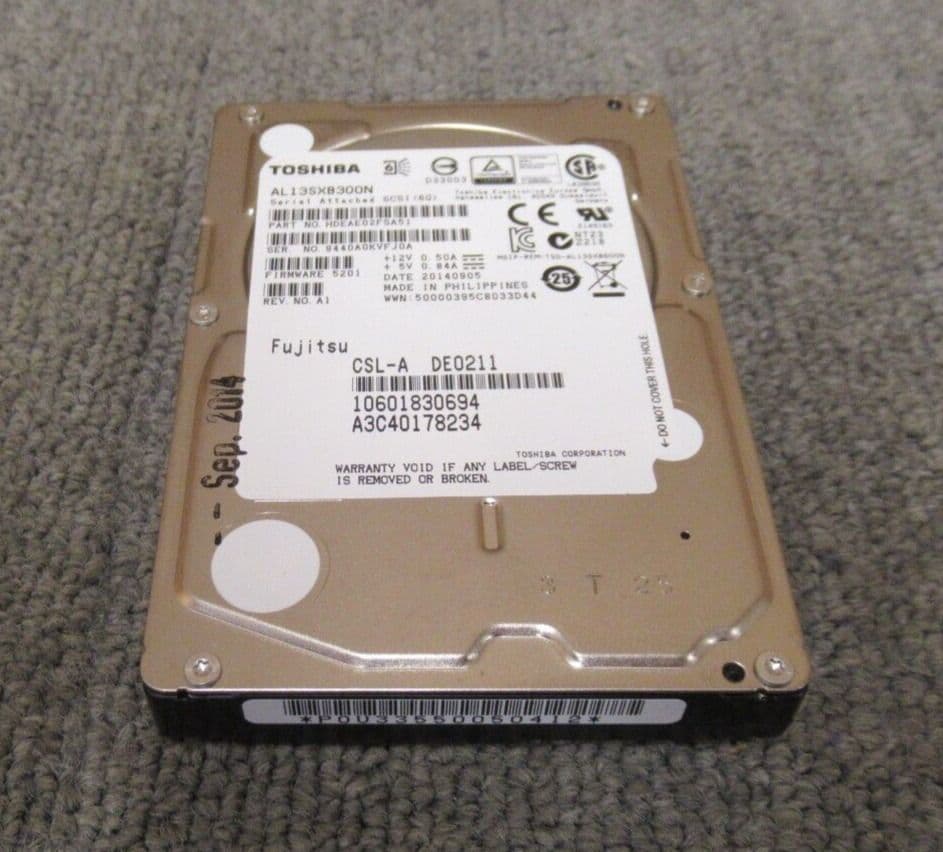 Toshiba AL13SXB300N Enterprise Performance 300GB 15000RPM 64MB 2 5 ...