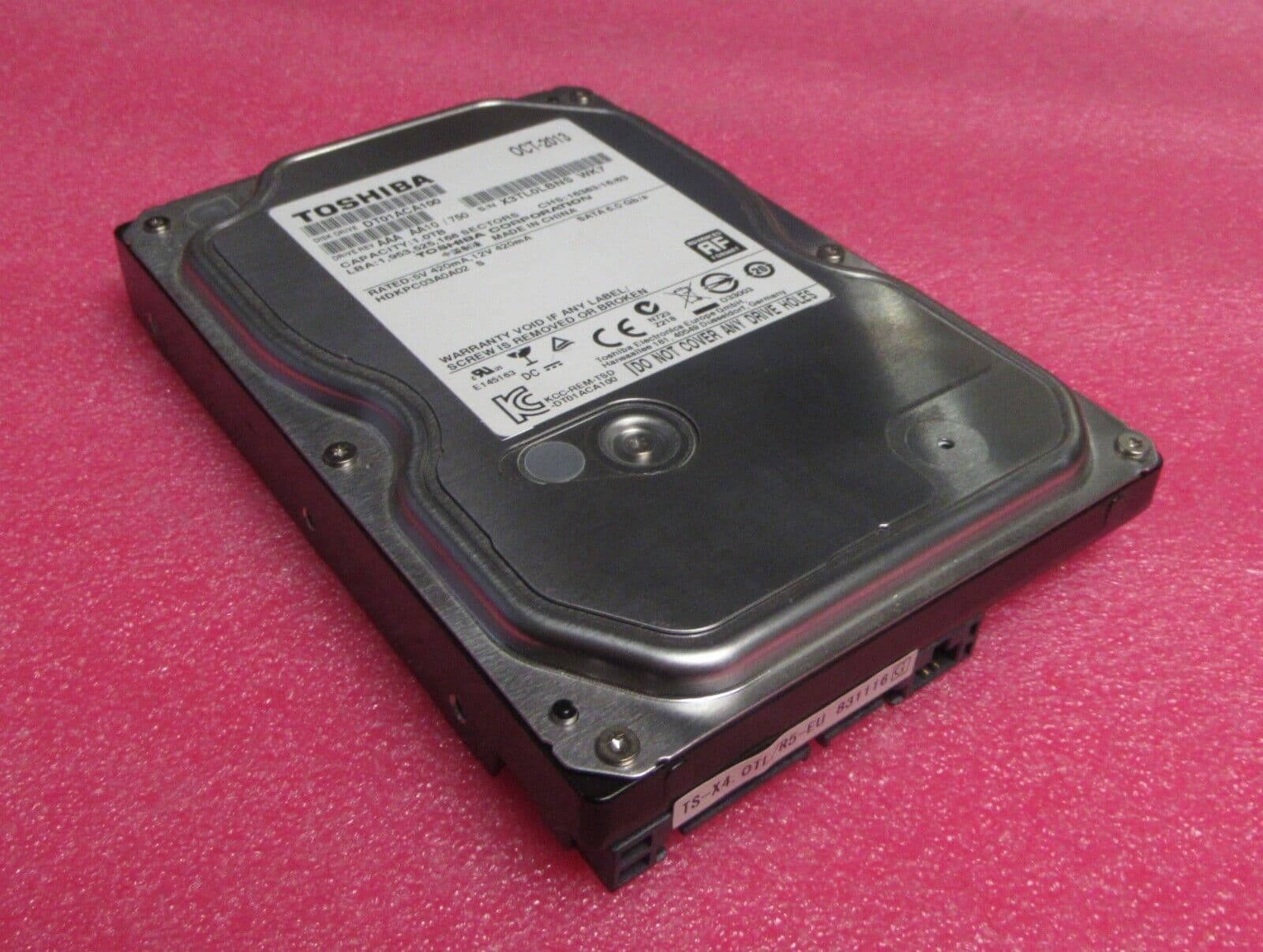 Toshiba DT01ACA100 1TB 7200RPM 6Gb/s 3 5