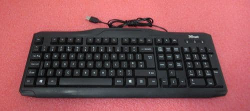 Trust 206623-03 ClassicLine Black USB Wired QWERTY Spill-Resistant Keyboard