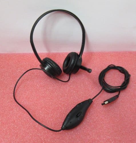 Trust Mauro On-Ear USB Headset with Microphone 2.5m Cable Inline Remote Control