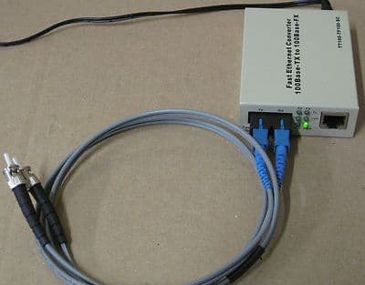 TT100-TF100-SC Fast Ethernet Media Converter 10/100 Base-TX to 100 Base -FX
