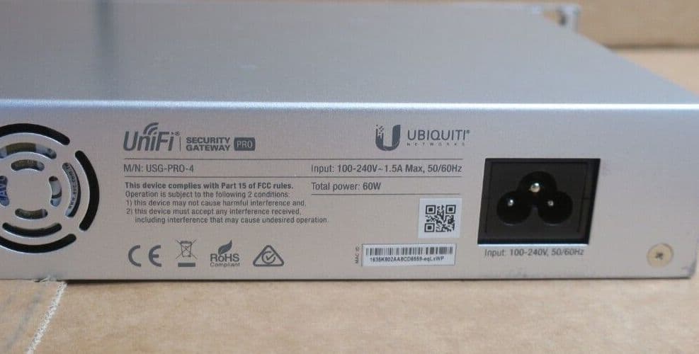 Ubiquiti UniFi Security Gateway Pro USG-PRO-4 Enterprise Gigabit ...
