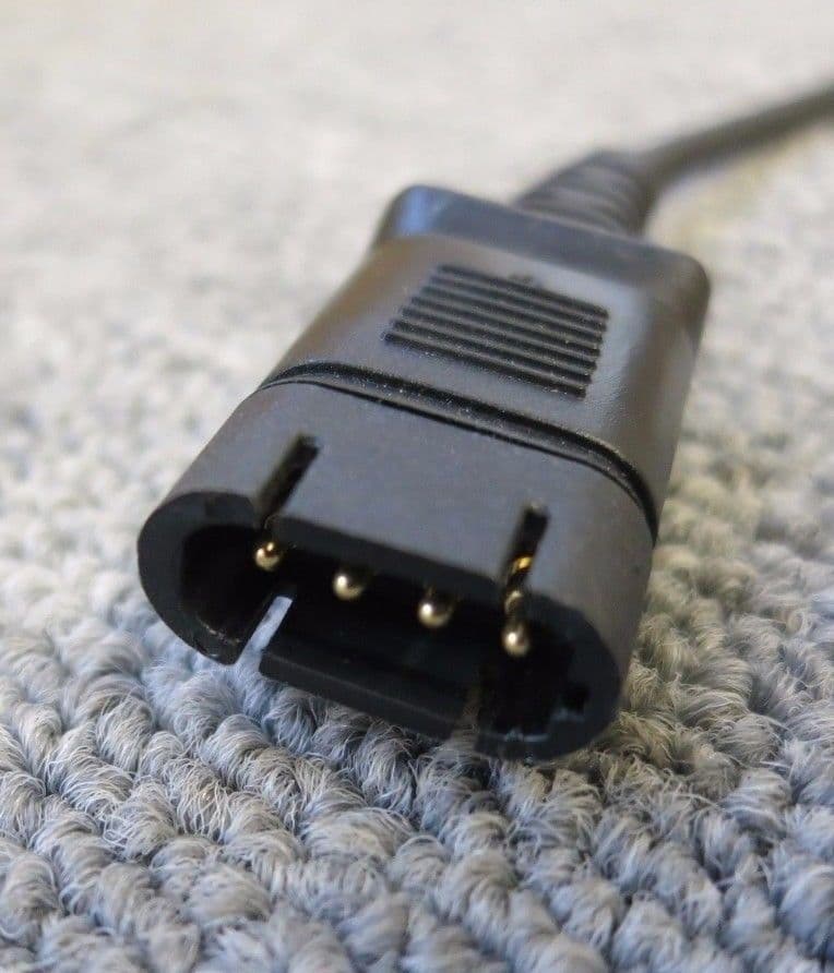 Unbranded Direct Connect Black Curl Coil Lead Cable For Telephone Headset