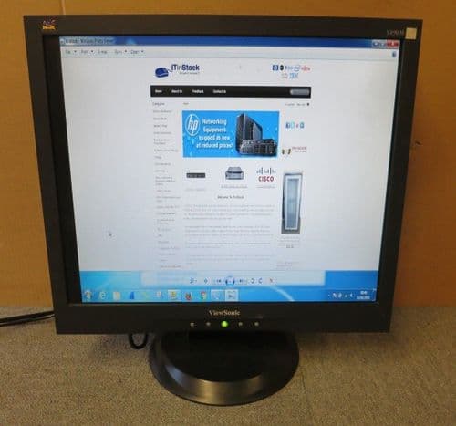 ViewSonic VA903B 19" Black LCD TFT LED Flat Screen Monitor VGA
