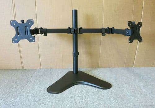 VonHaus 05/117 Dual Double LCD TFT VESA 2 Monitor Arm Desk Stand For 13" to 32"
