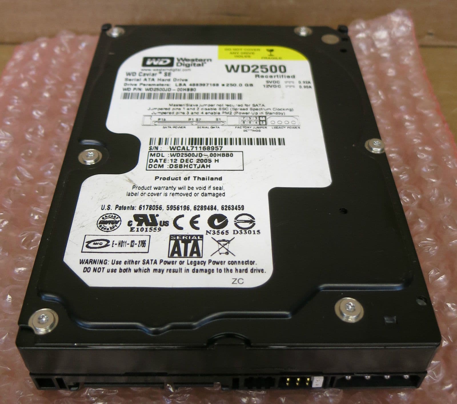 Disque dur SATA 1To 5,25'' Western Digital Caviar Green - Accessoires informatique Disque dur SATA 1To 5,25'' Western Digital Caviar Green - Accessoires informatique