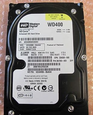 Western Digital Caviar WD400BB-60JKA0 40GB IDE Internal Hard Drive 7200 rpm