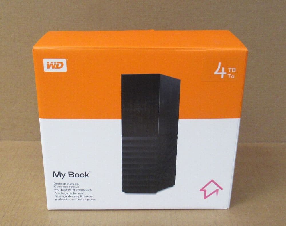 Western Digital WD My Book 4TB External Desktop HDD Hard Drive ...