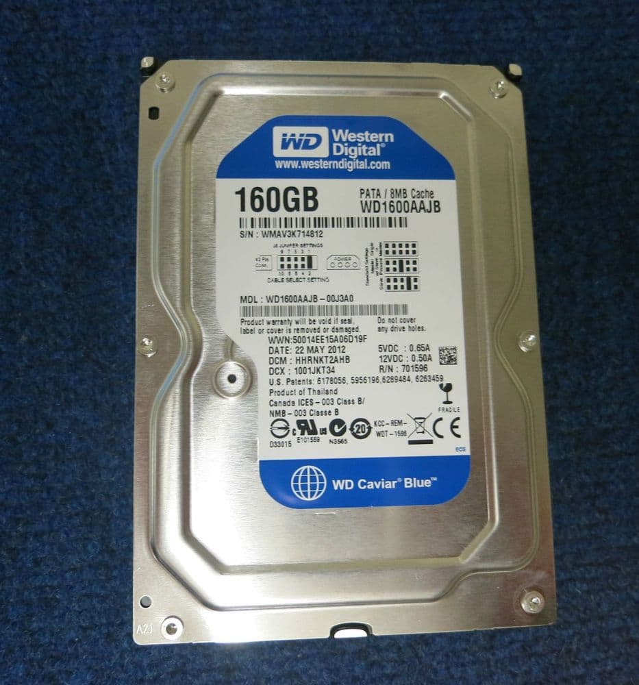Western Digital WD1600AAJB 160GB 72K RPM 8MB Cache 3 5